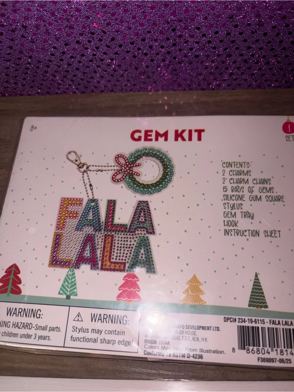 🏝️🎉🎄Holiday Diamond Art Gem Kit Bundle of 4 Christmas Charms DIY Craft Set